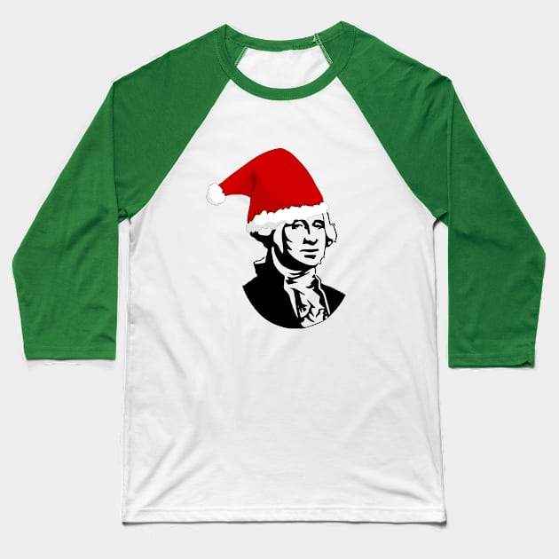 Santa Washington Baseball T-Shirt by whatwemade